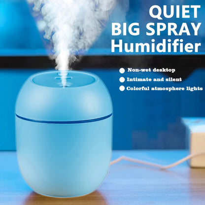 Portable Mini Water Drop Humidifier – USB Desktop Mist Maker for Indoor Use