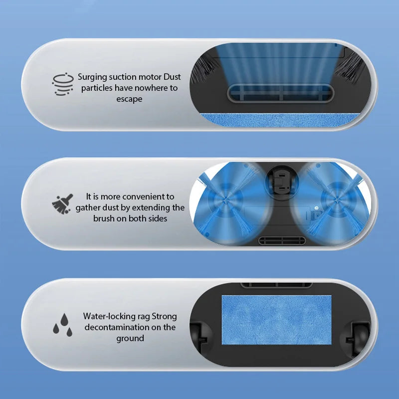 Smart Robot Vacuum Cleaner – 3-in-1 Wireless Vacuuming, Mopping & Humidifying