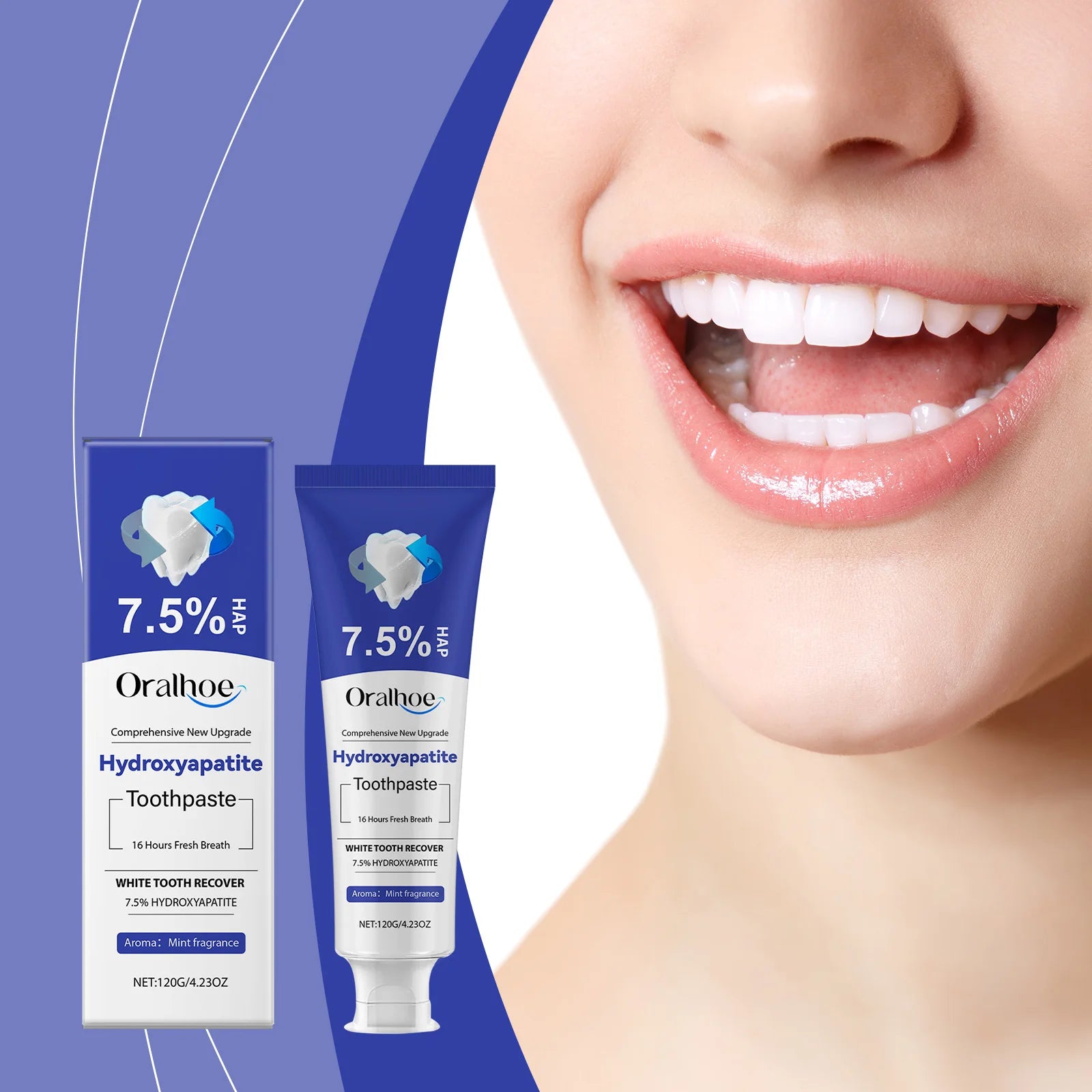 Teeth Whitening Toothpaste 120g – Removes Plaque & Tartar | Soothes Sensitive Gums