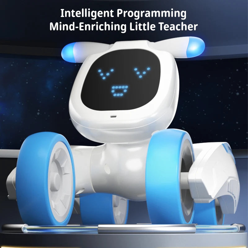 Smart Robot Puppy Dog – RC Interactive Pet with Dance, Voice Control & Programming