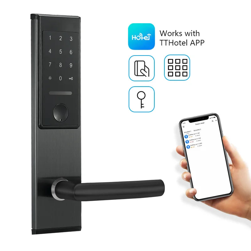 Stainless Steel Smart Door Lock - TTlock Wireless Digital Electronic Lock for Home Security