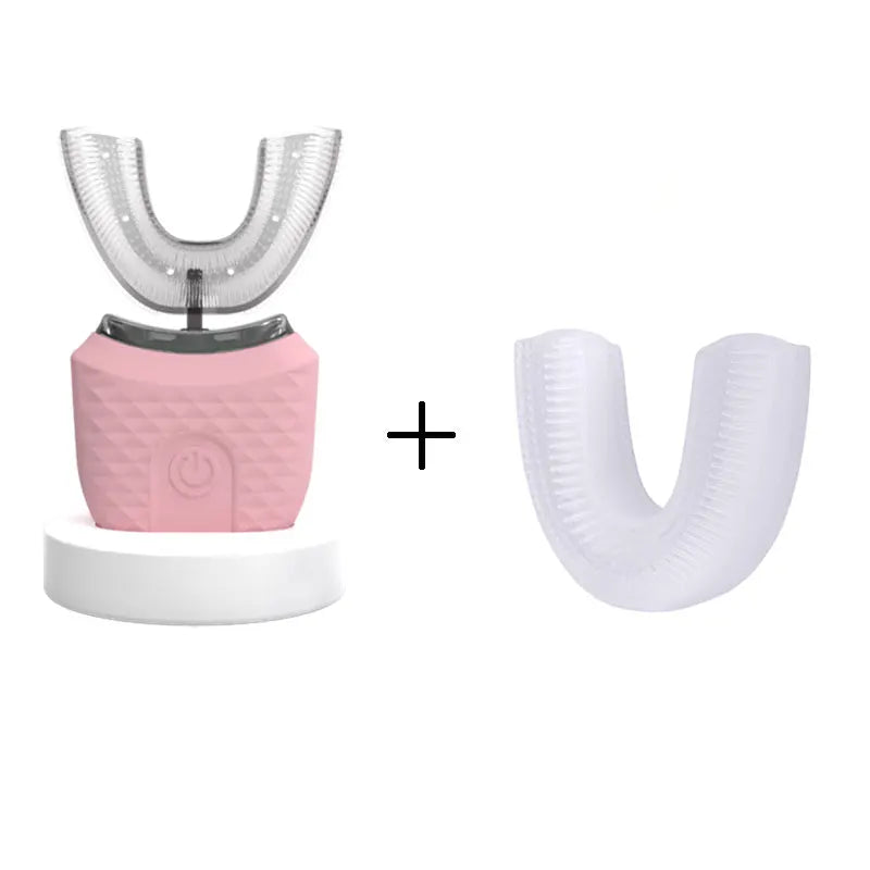 Electric Toothbrush for Adult Automatic USB Charge U-Shaped Toothbrush 360 Degrees Intelligent Rechargeable Toothbrush