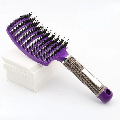 Professional Hairbrush with Scalp Massage – Detangles &amp; Cares For Any Hair Type