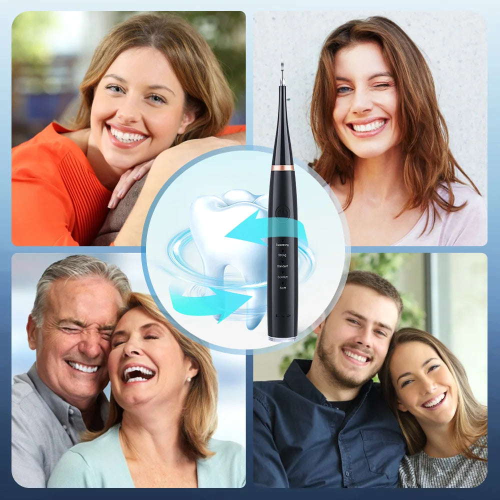 Electric Ultrasonic Dental Scaler – Tooth Cleaner for Tartar & Plaque Removal | USB Rechargeable