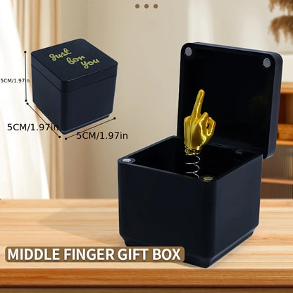 Funny Middle Finger Gift in Box – Fun Prank Gift for Office &amp; Home