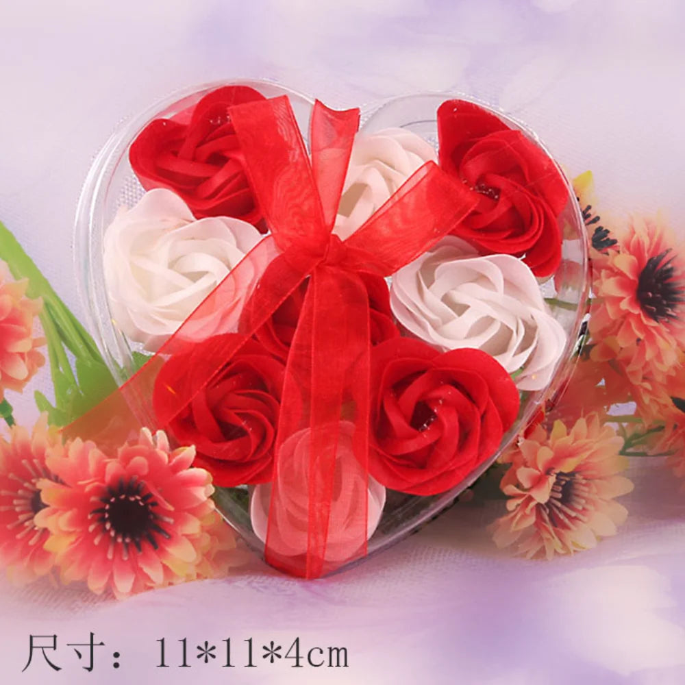 Rose Soap Flower Bouquet (3/6/9 Heads) – Valentine's Day Gift & Decor