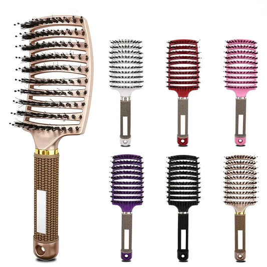 Professional Hairbrush with Scalp Massage – Detangles &amp; Cares For Any Hair Type