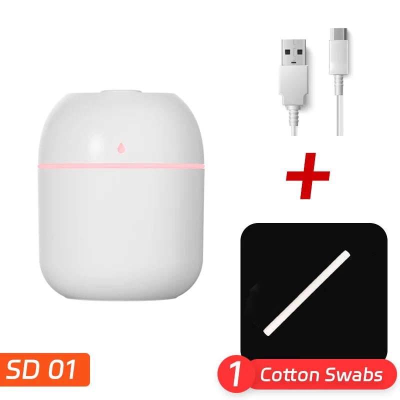 Mini Water Drop Humidifier – USB Desktop Air Atomizer for Home & Office