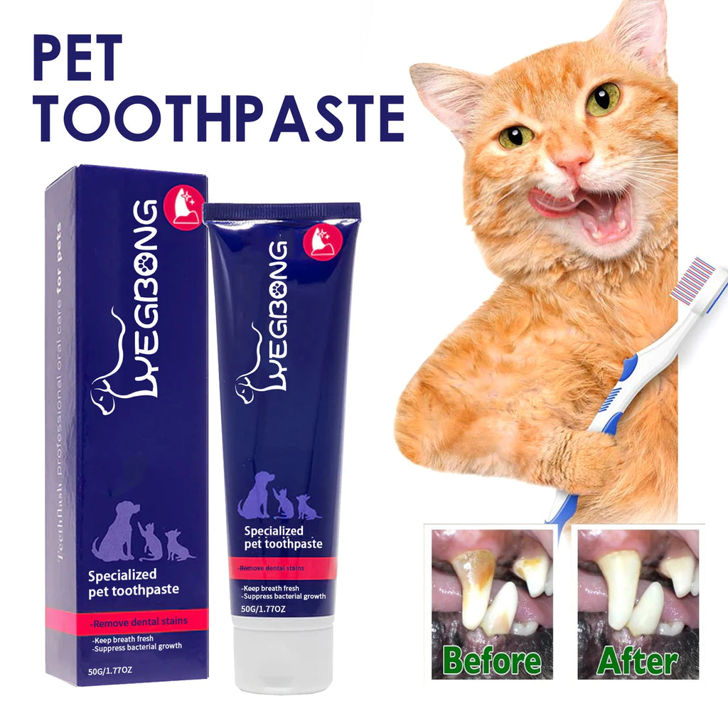 Pet Whitening Toothpaste – Reduces Tartar & Removes Stains | Dog & Cat