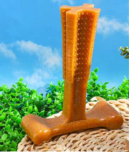 Durable Dog Chew Toy – Dental Care Toy for Puppies | Bamboo &amp; Rubber