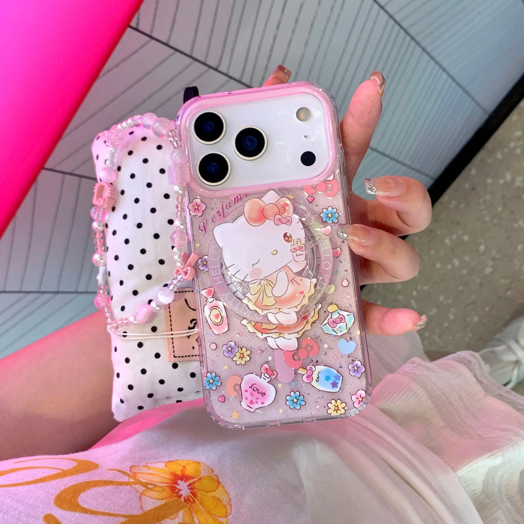 Cute Hello Kitty Phone Case – Anti-Drop Cover for iPhone 17, 16, 15, 14, 13 Pro Max